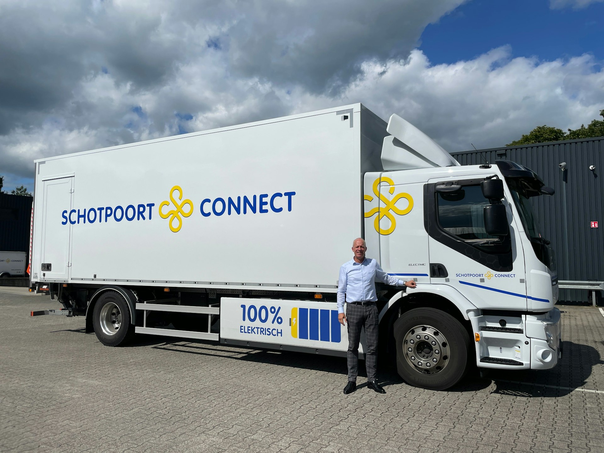 Elektrische vrachtwagen van Schotpoort Connect.