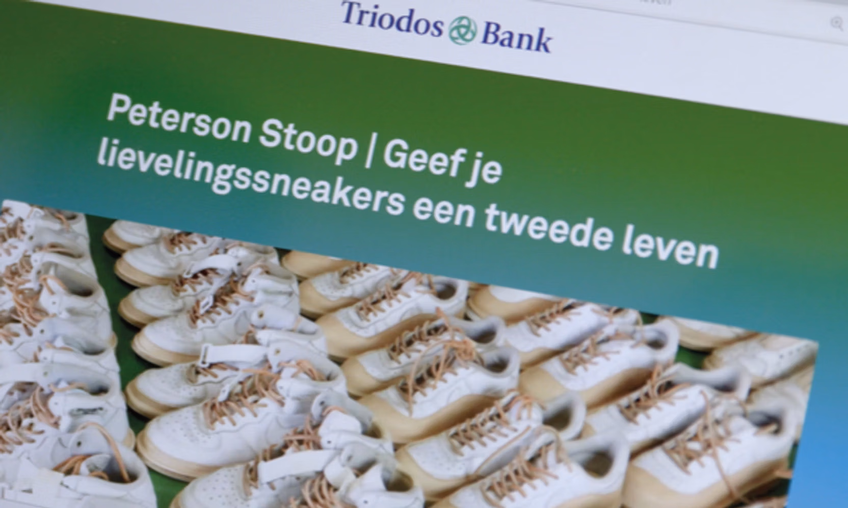 Screenshot van het tijdelijk platform ‘Ondernemers Made for Change'.