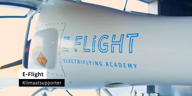 Foto van een vliegtuig van E-flight.